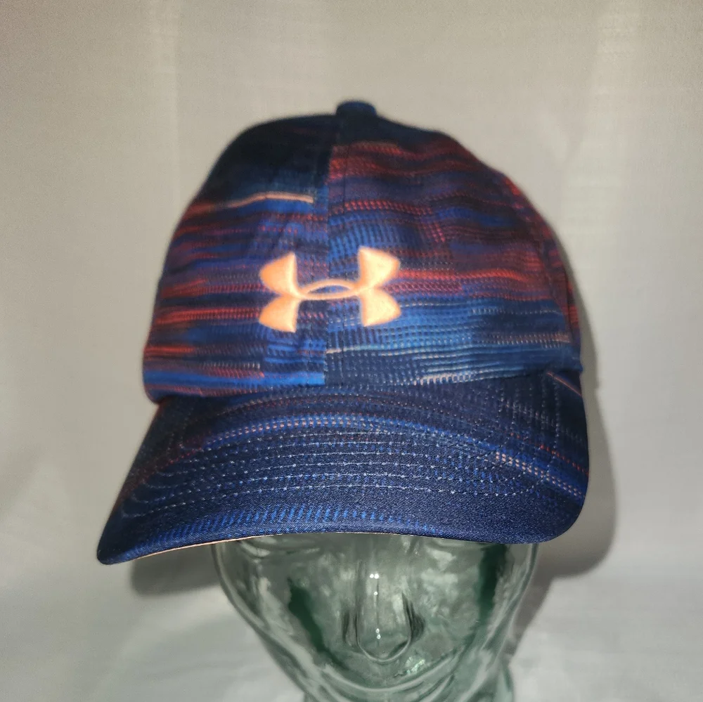 Under Armour Youth Sized Blue, Red, & Orange Space Dye Adjustable Baseball Cap